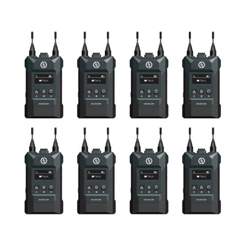 Hollyland Solidcom M1 Full-Duplex Wireless Intercom Solution with 8 Beltpacks