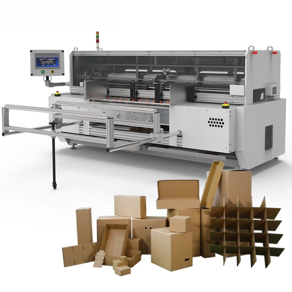 Aopack Fully Automatic Box Maker Corrugated Cardboard Carton Box Making Machine