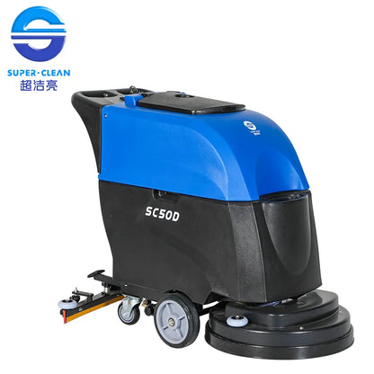 CE Approved Walk Behind Cleaning Scrubber for Supermarket Hotel