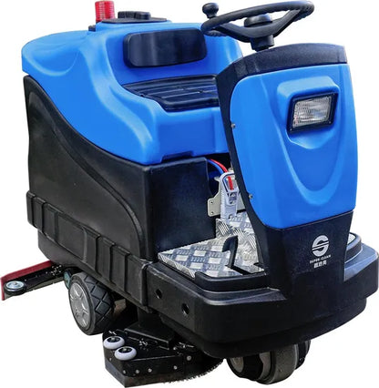 Industrial 2420W Battery Ride-on Floor Scrubber for Factory