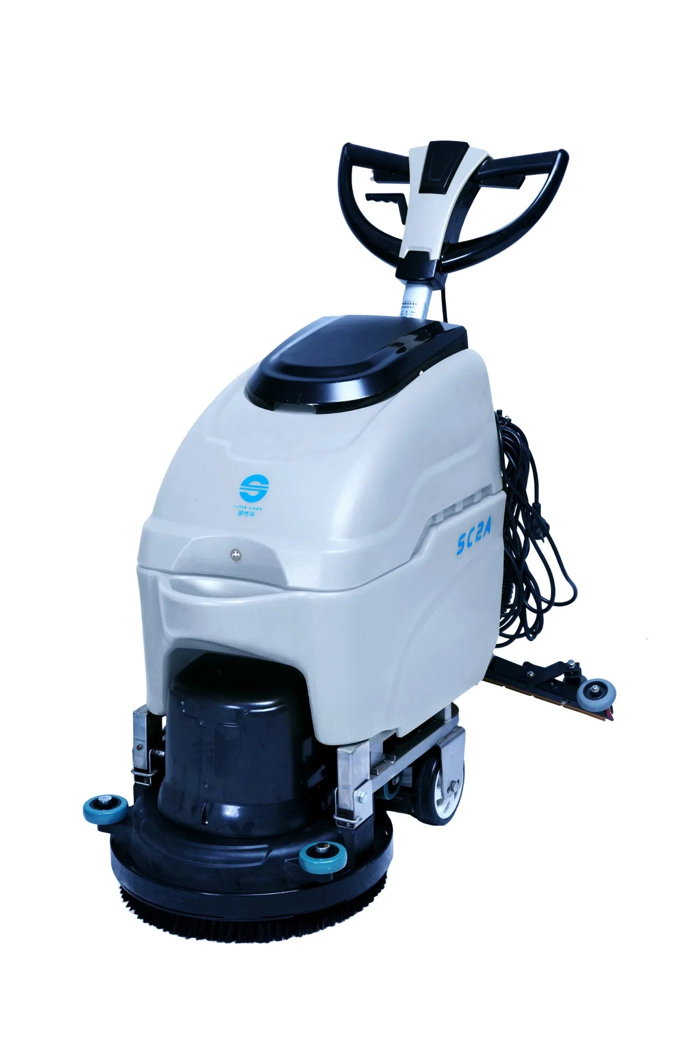 Industrial Walk Behind 18inch Cleaning Equipment Floor Scrubber Dryer with Cable for Hotel