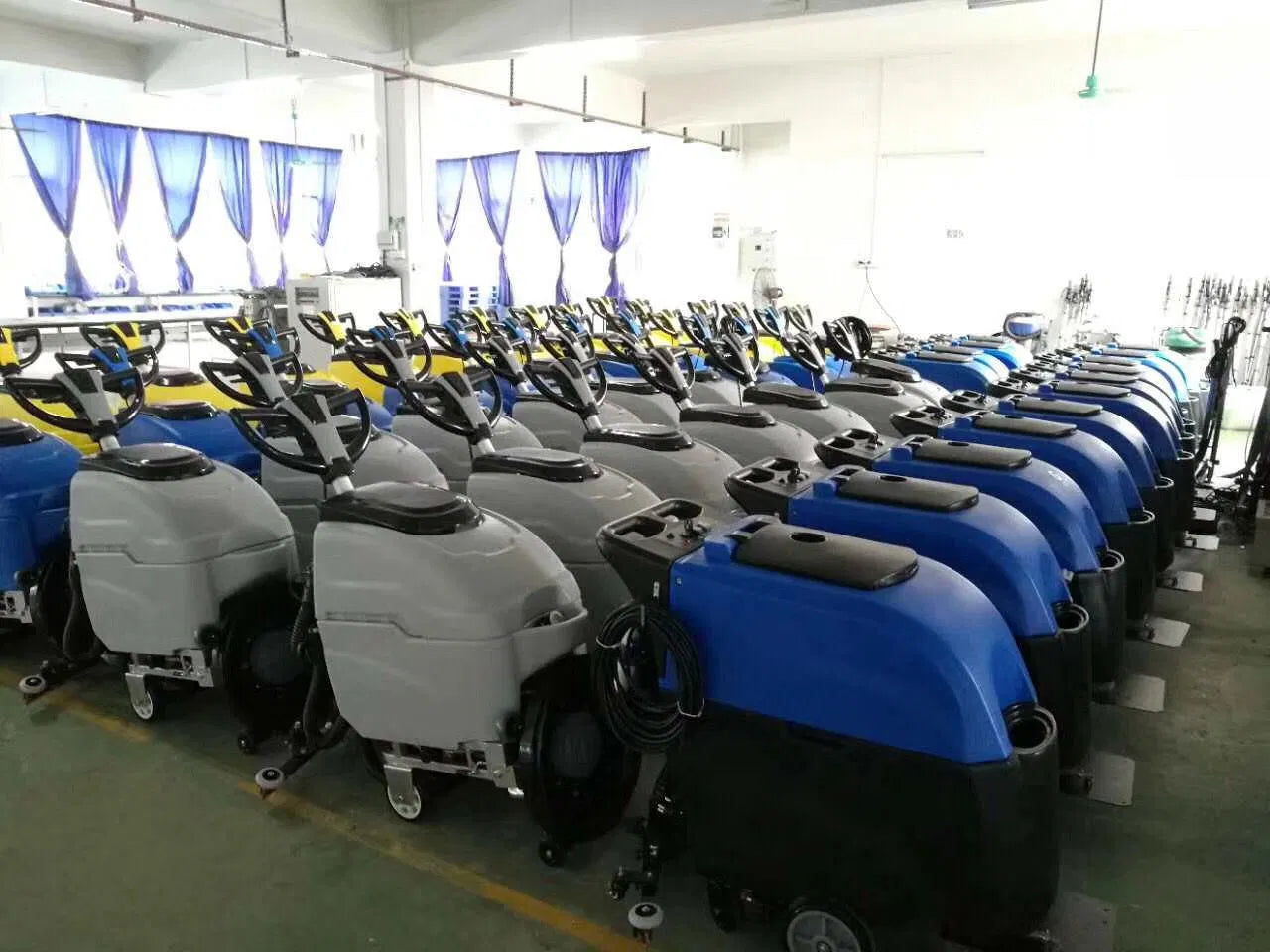 Industrial Walk Behind 18inch Cleaning Equipment Floor Scrubber Dryer with Cable for Hotel