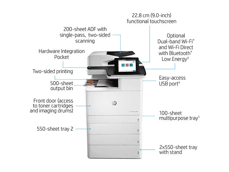 HP Color LaserJet Enterprise MFP M776dn Printer